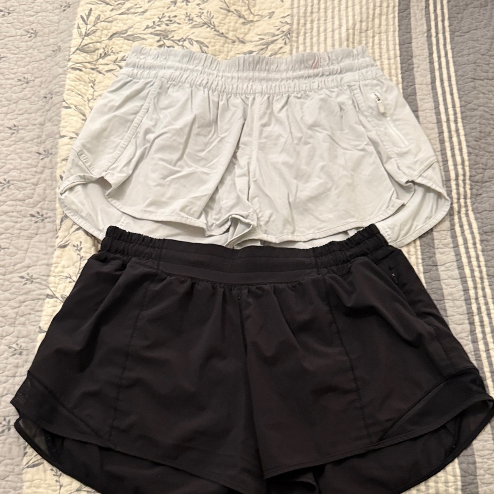 lululemon athletica Black and White Athletic Shorts